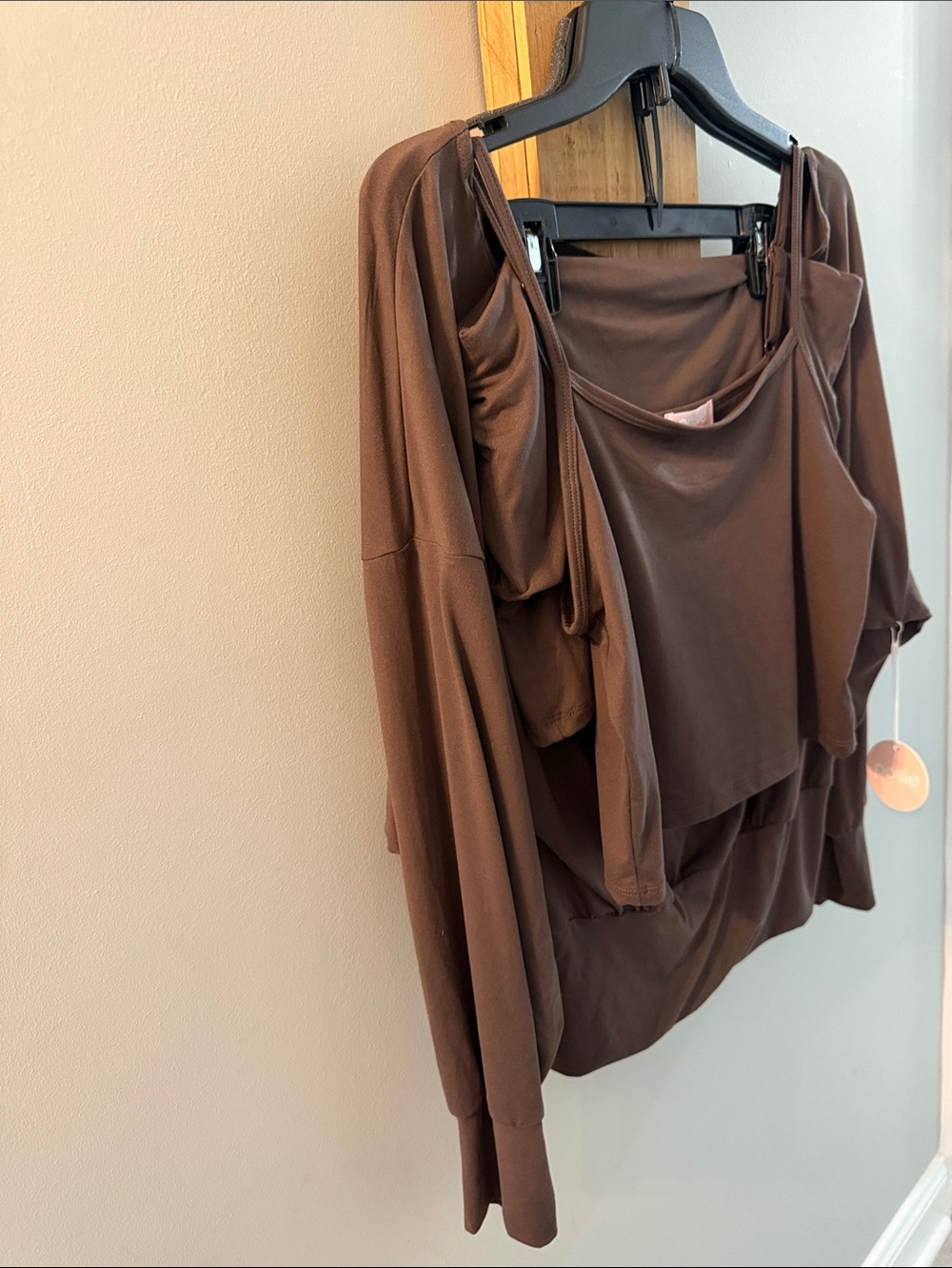 POSIE ACTIVE Women's Buttery Brown/Chocolate 3-pc Set, XS, S & L, NWTs - Picture 6 of 10